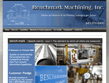 Tablet Screenshot of benchmarkmachining.com